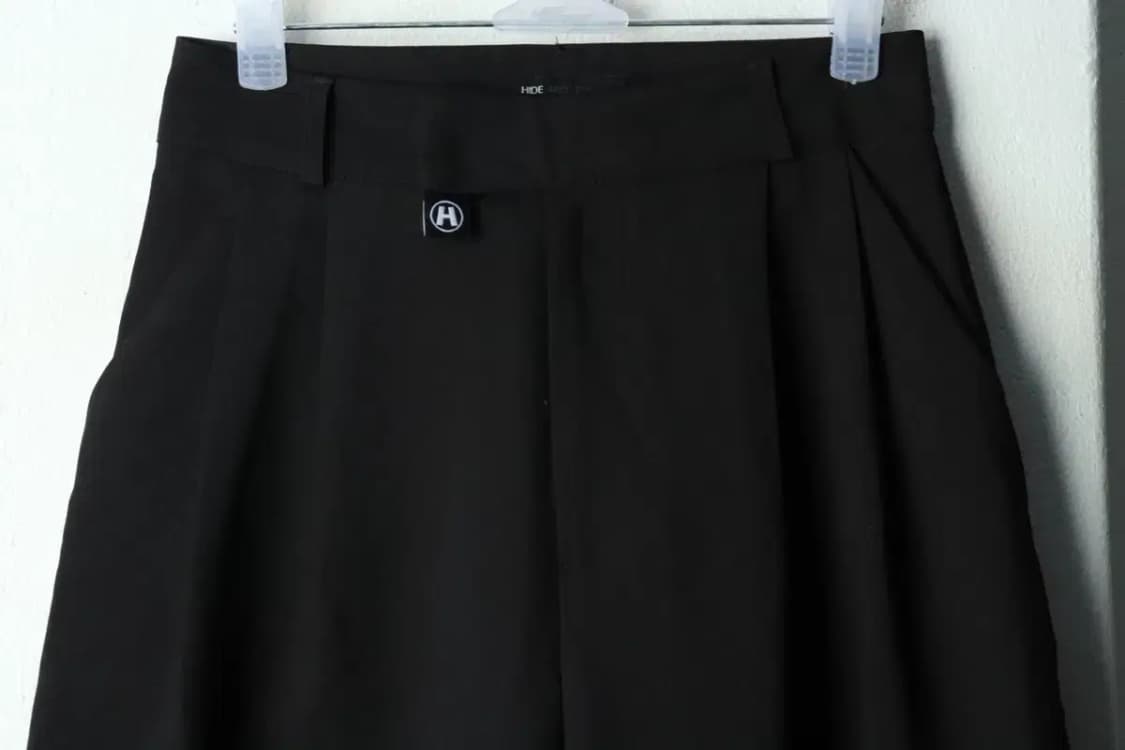 W(S) 하이드앤시크 슬랙스 경량 바지 투턱 블랙-2361 상품이미지3