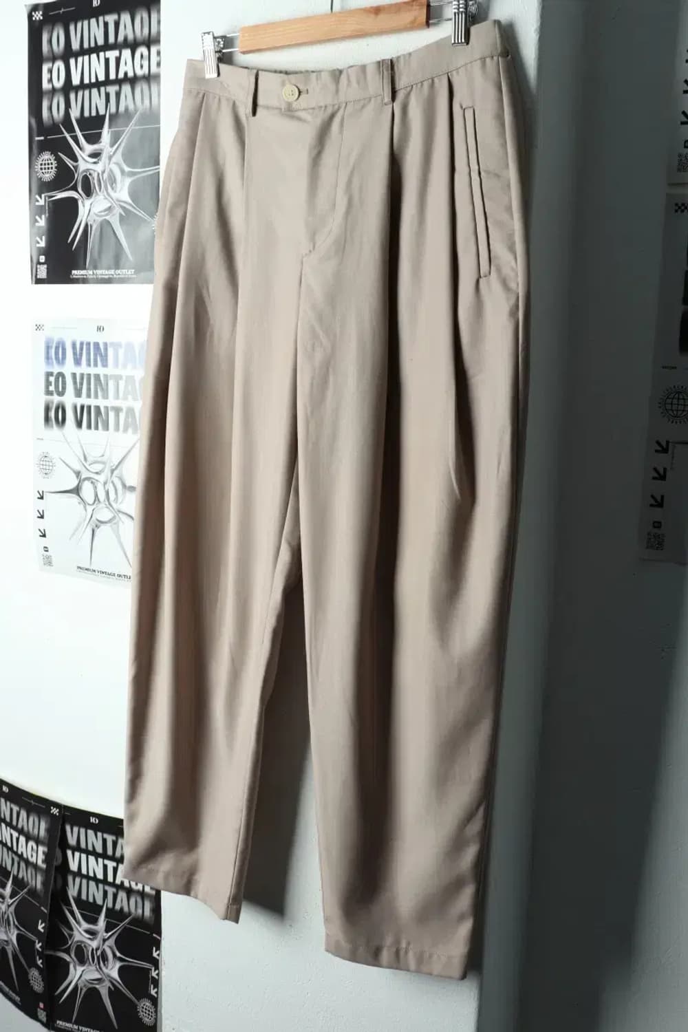 (M-L) 비얼디드 키드 슬랙스 경량 바지 밴딩 베이지-2363 상품이미지1