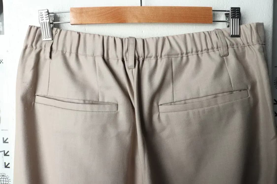 (M-L) 비얼디드 키드 슬랙스 경량 바지 밴딩 베이지-2363 상품이미지5