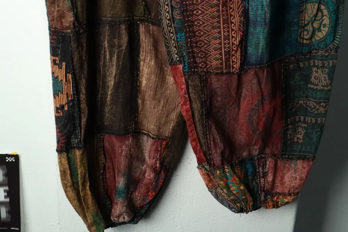 (F) 브랜드빈티지 트레이닝복 바지 패치워크 워싱 컬러믹스-236A 상품이미지4