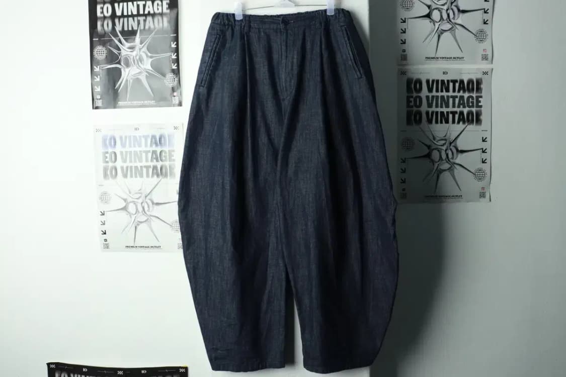 (M) 브랜드빈티지 트레이닝복 바지 벌룬핏 데님 청 밴딩-236B 상품이미지2