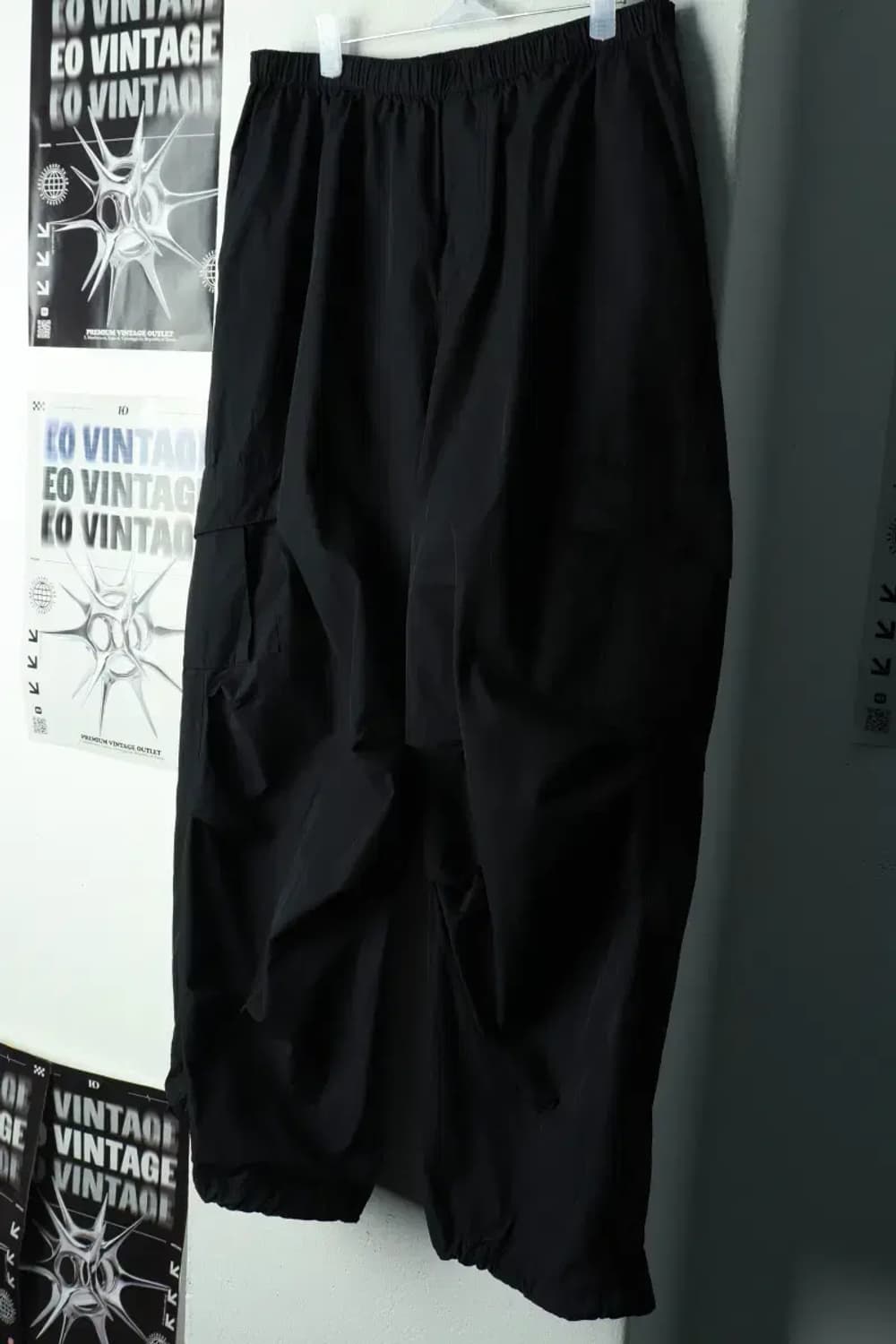 (L-XL) 레더리 트레이닝복 바지 카고 나일론 블랙-236E 상품이미지1