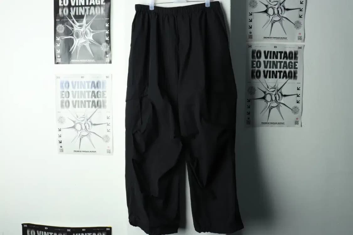 (L-XL) 레더리 트레이닝복 바지 카고 나일론 블랙-236E 상품이미지2