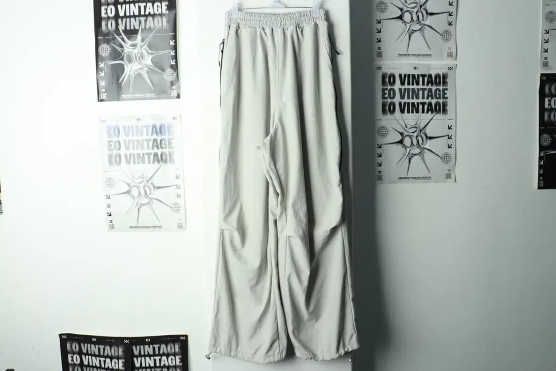 W(F) 브랜드빈티지 트레이닝복 바지 사용감 그레이 폴리 조거-2370 상품이미지2