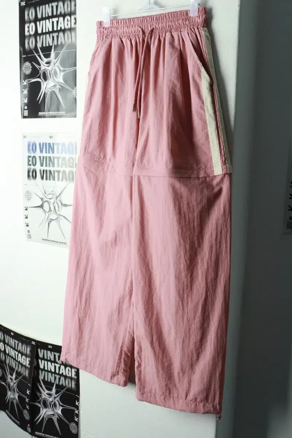 W(F) 썸플레이스 트레이닝복 바지 분리가능 핑크 나일론-2371 상품이미지1