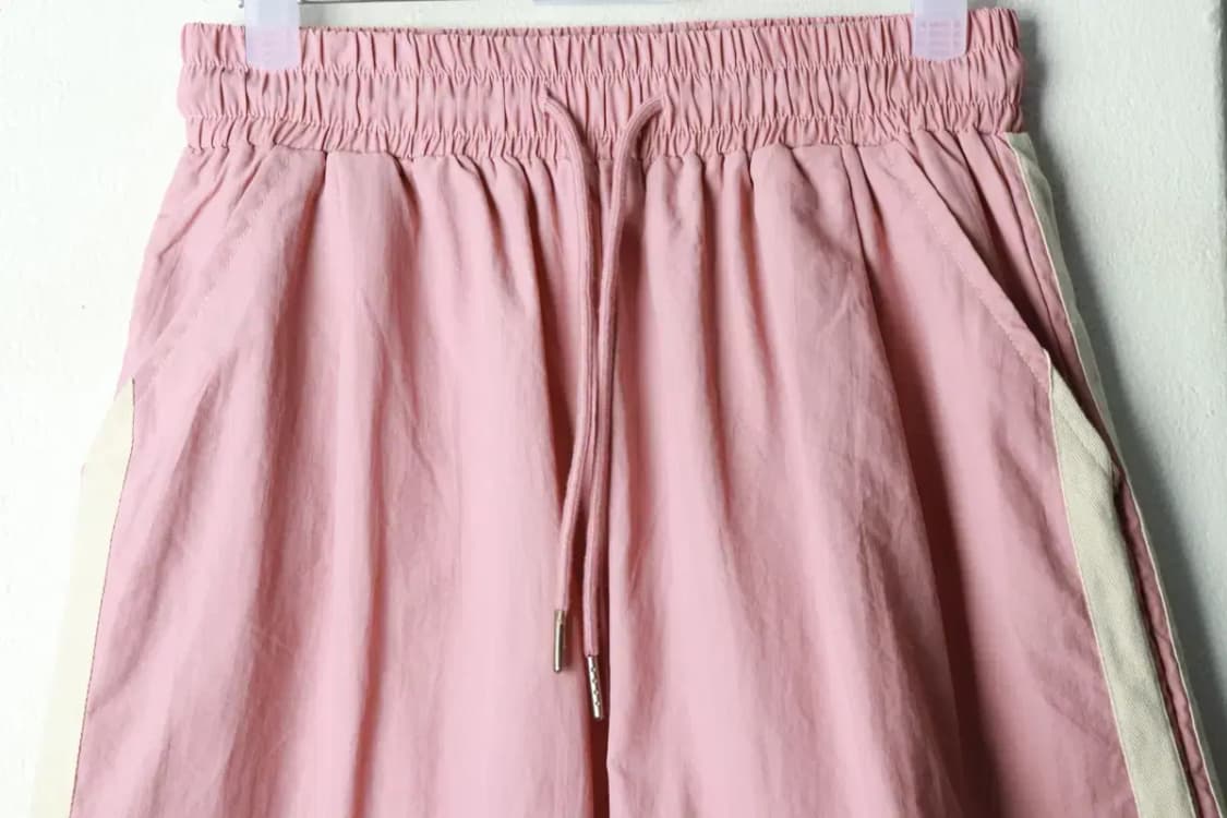 W(F) 썸플레이스 트레이닝복 바지 분리가능 핑크 나일론-2371 상품이미지3