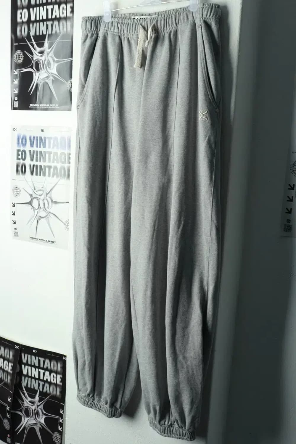 (L-XL) 새터 트레이닝복 바지 그레이 밴딩 조거 한정판-2373 상품이미지1