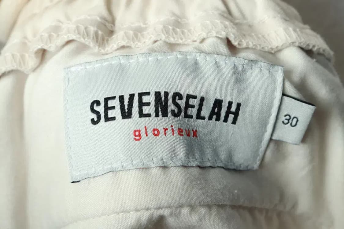 (M-L) 세븐셀라 트레이닝복 바지 밴딩 조거 크림 근본-2374 상품이미지6