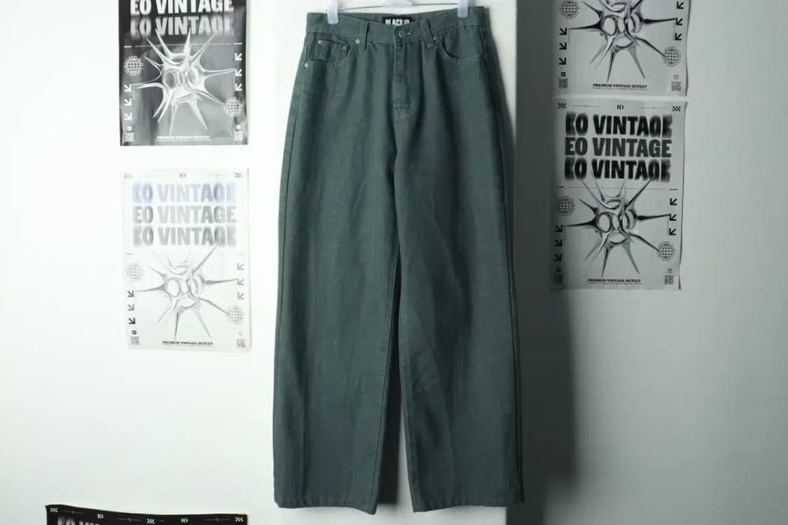 W(S) 블랙업 면바지 팬츠 일자핏 블루-2375 상품이미지2