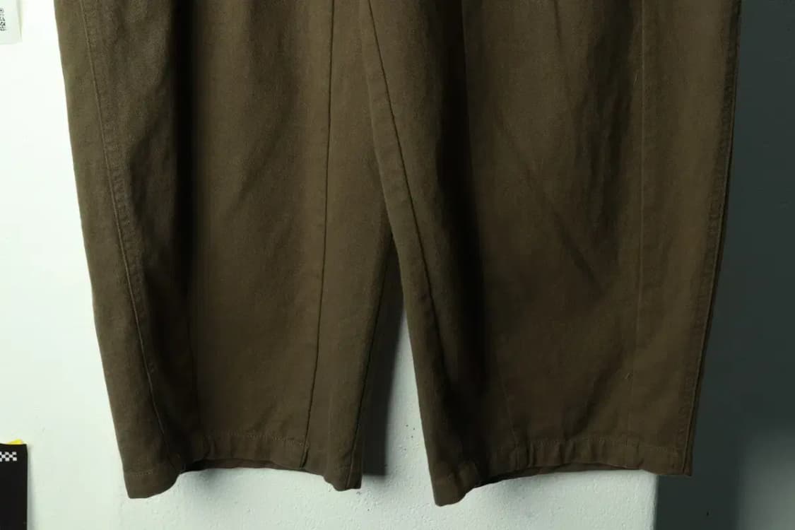 (M-L) 굿라이프웍스 면바지 팬츠 와이드 카키 아메카지-2376 상품이미지4