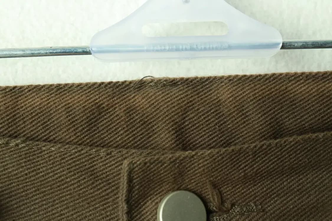 (M-L) 굿라이프웍스 면바지 팬츠 와이드 카키 아메카지-2376 상품이미지5