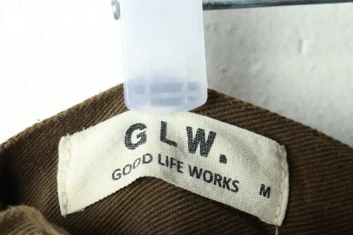 (M-L) 굿라이프웍스 면바지 팬츠 와이드 카키 아메카지-2376 상품이미지6