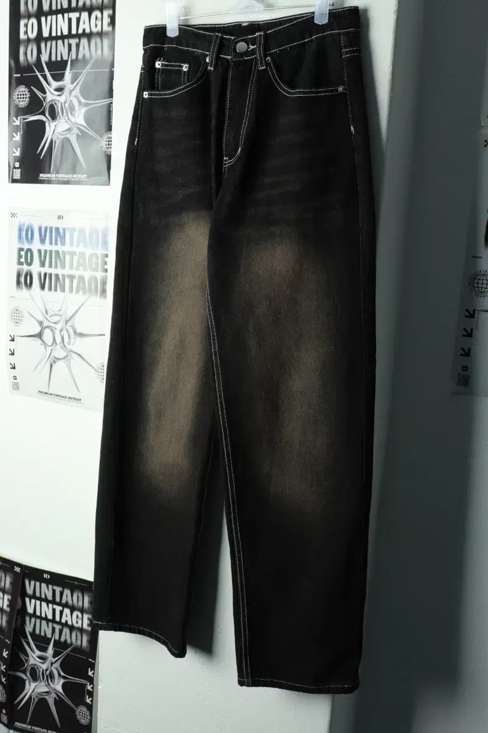 (S) 트릴리온 청바지 데님 스티치 흑청-237C 상품이미지1