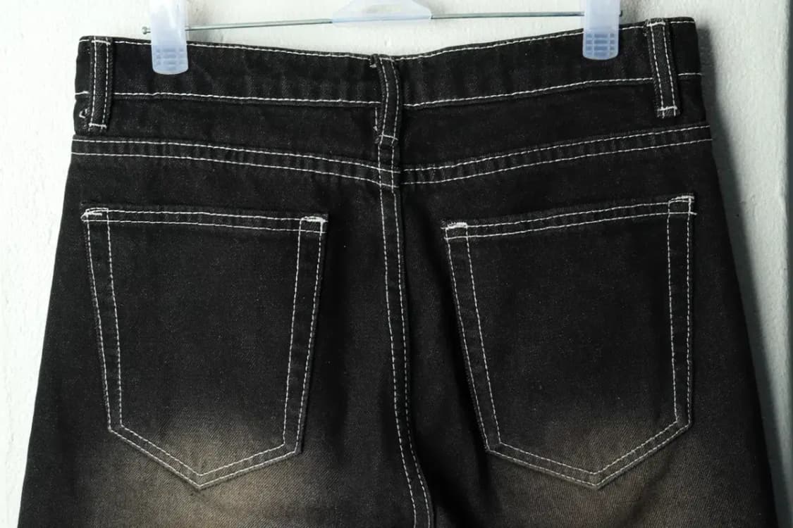 (S) 트릴리온 청바지 데님 스티치 흑청-237C 상품이미지5