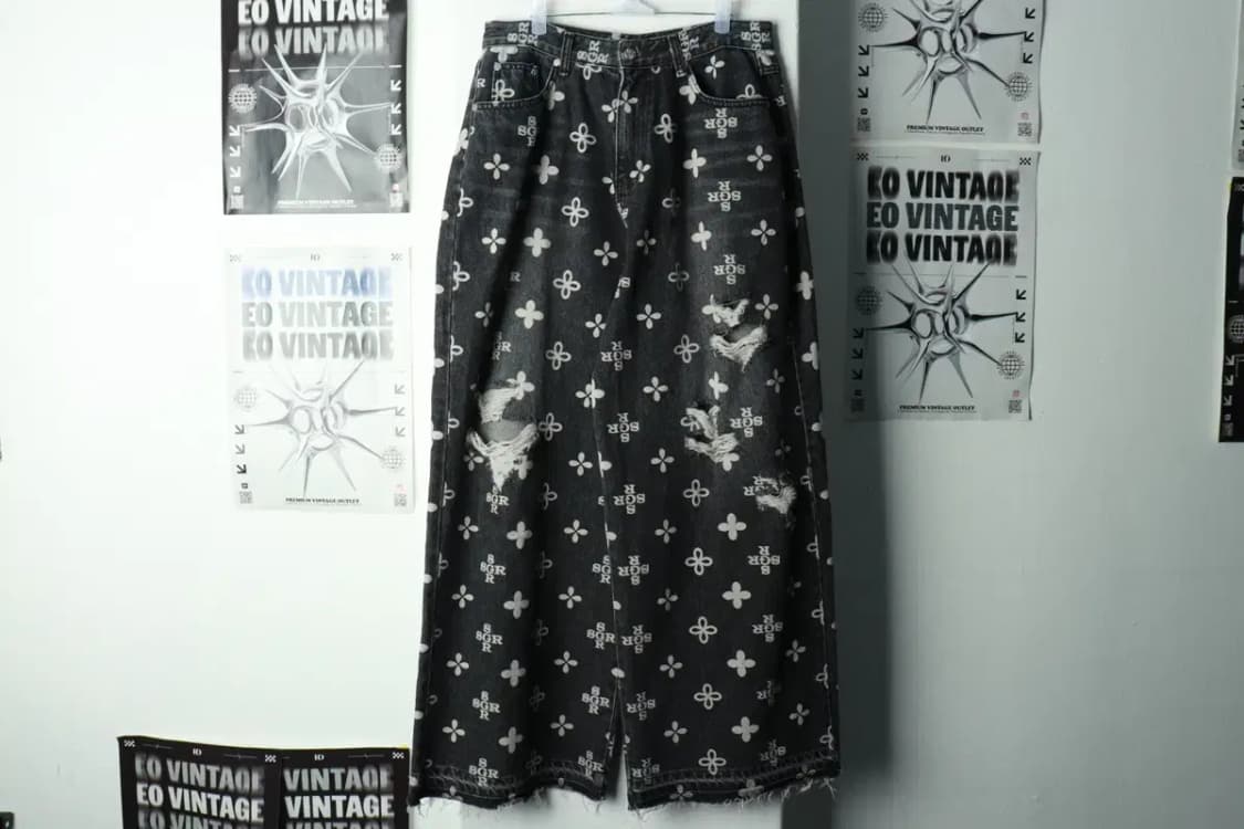 (M-L) 써저리 청바지 데님 대장급 패턴 흑청 스트릿 희귀-237D 상품이미지2