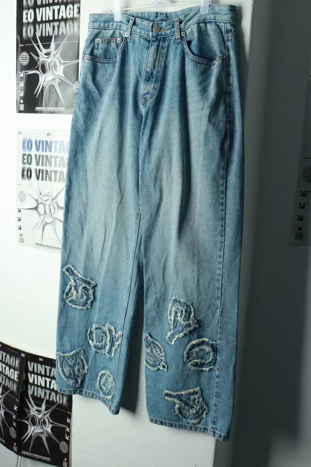 (M-L) 오와이 청바지 데님 연청 스트릿-237E 상품이미지1