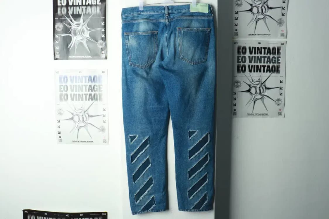 (XL) 오프화이트 청바지 데님 버질아블로 슬림핏 한정 희귀-237F 상품이미지5