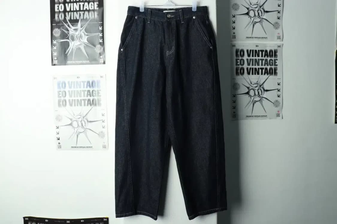 (M-L) 브랜드빈티지 청바지 데님 와이드핏 스티치-2380 상품이미지2