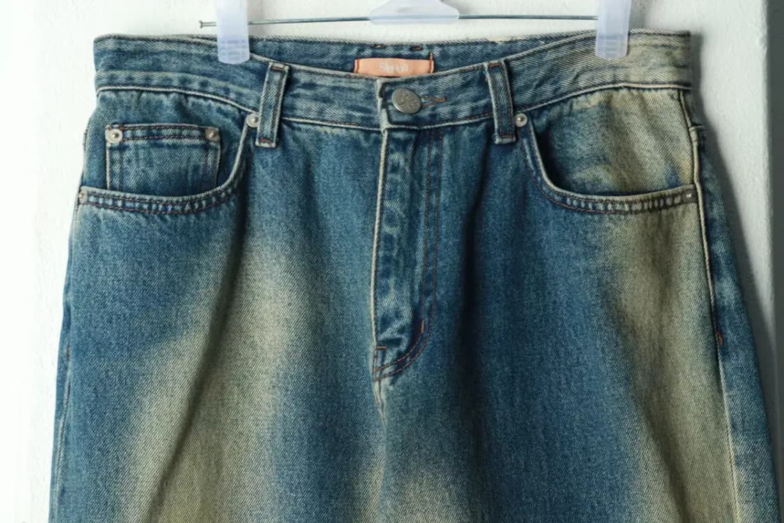 (M-L) 시눈 청바지 데님 일자핏 샌드워싱-2383 상품이미지3