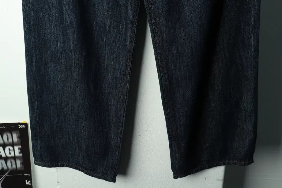 (M-L) 에러스익셉티드 청바지 데님 와이드 인디고-2385 상품이미지4