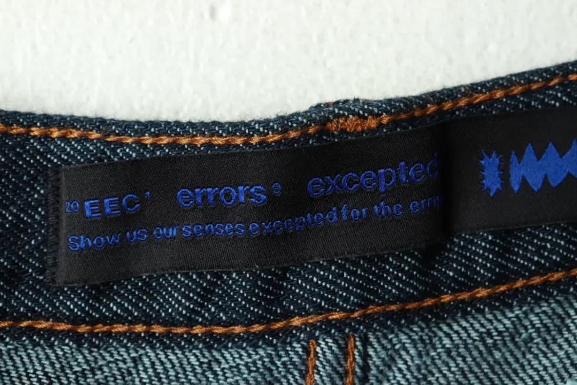 (M-L) 에러스익셉티드 청바지 데님 와이드 인디고-2385 상품이미지6