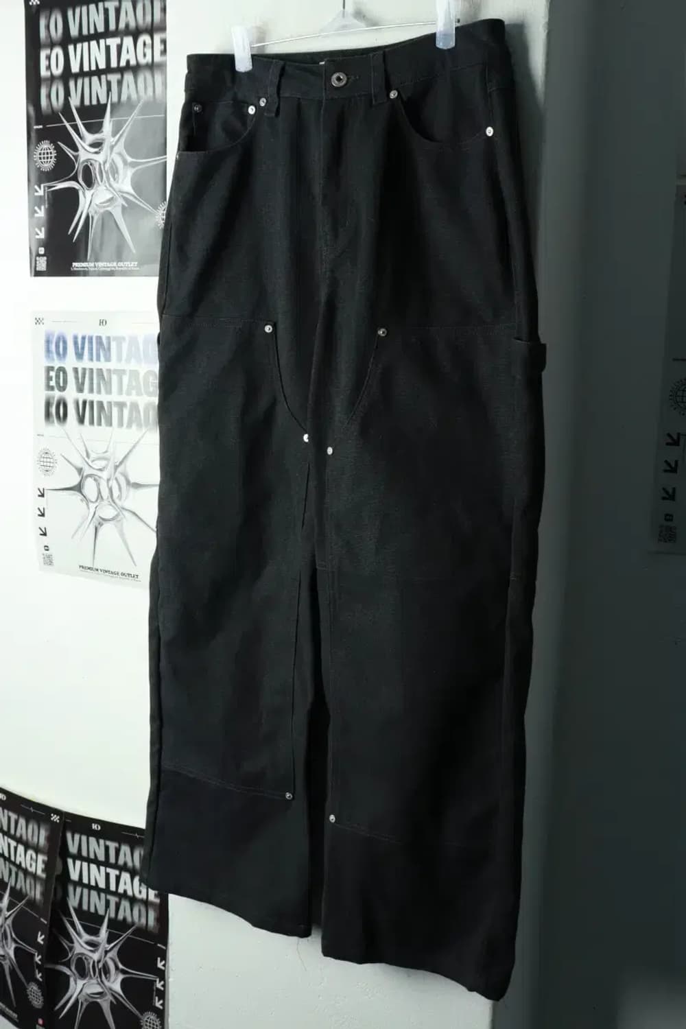 (M-L) 키뮤어 청바지 데님 더블니 카펜터 그레이-2387 상품이미지1