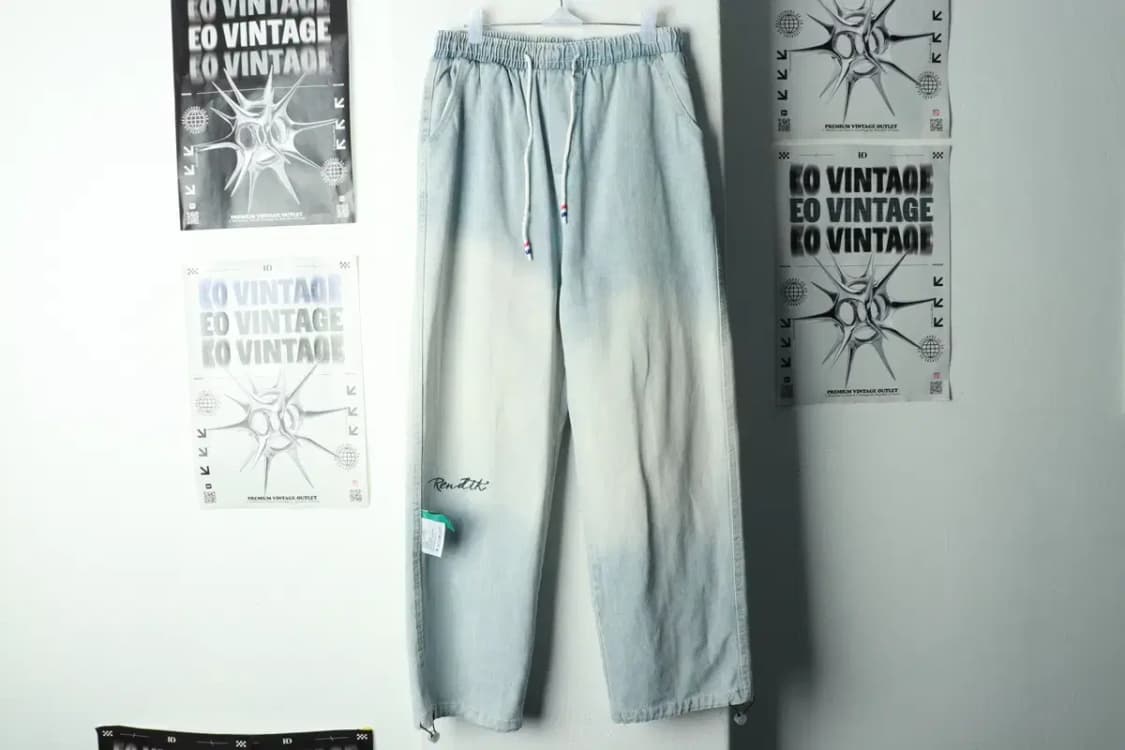 (M-L) 브랜드빈티지 청바지 데님 연청 밴딩 유니크-2388 상품이미지2