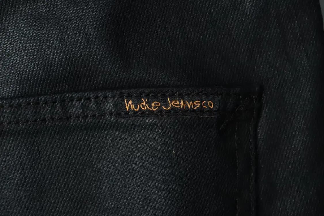 (XL) 누디진 면바지 팬츠 코팅 블랙 스트릿-2392 상품이미지5