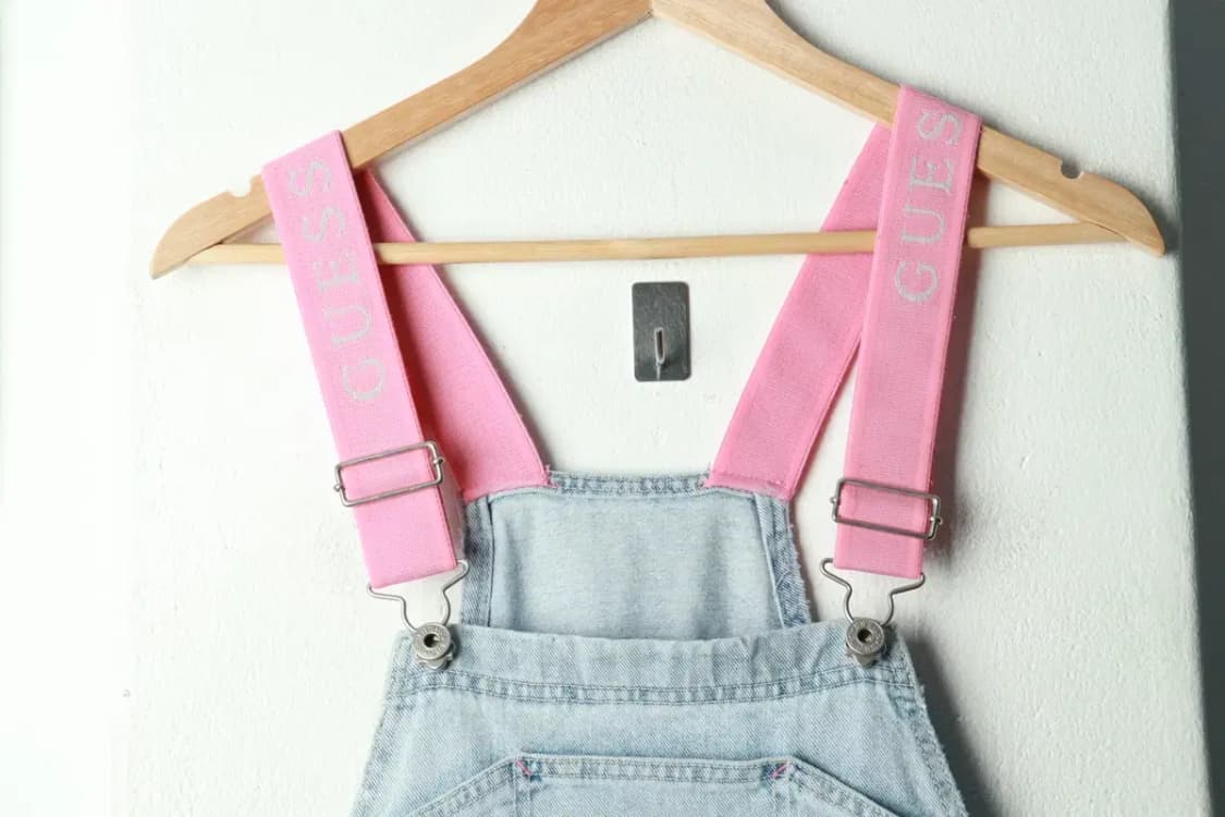 (F) 게스 청바지 데님 아동 키즈 멜빵 연청-2396 상품이미지4