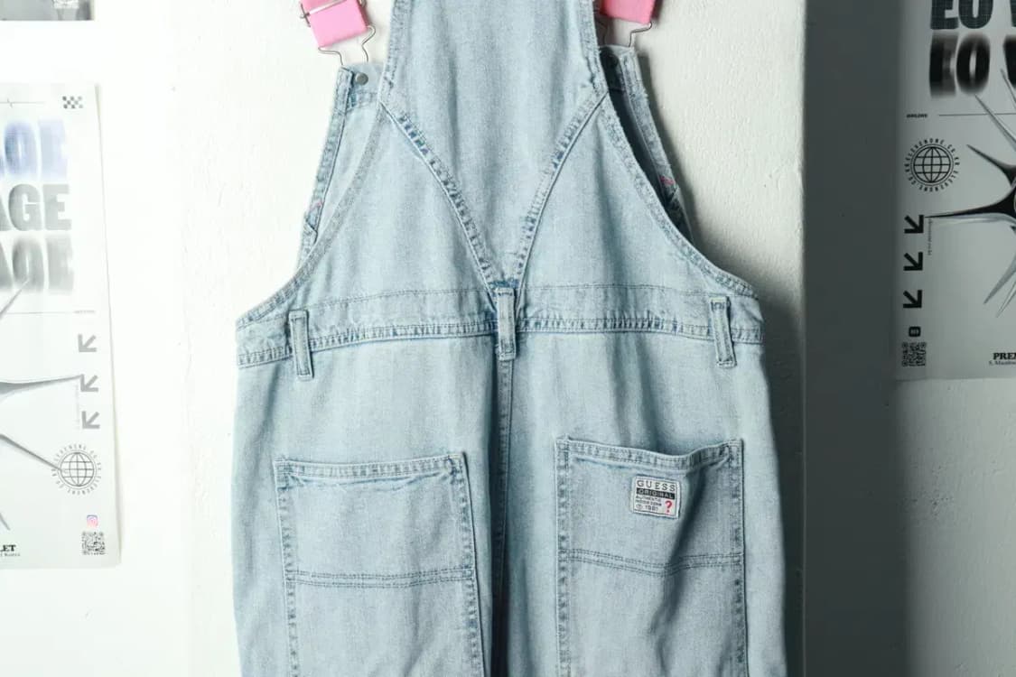 (F) 게스 청바지 데님 아동 키즈 멜빵 연청-2396 상품이미지8