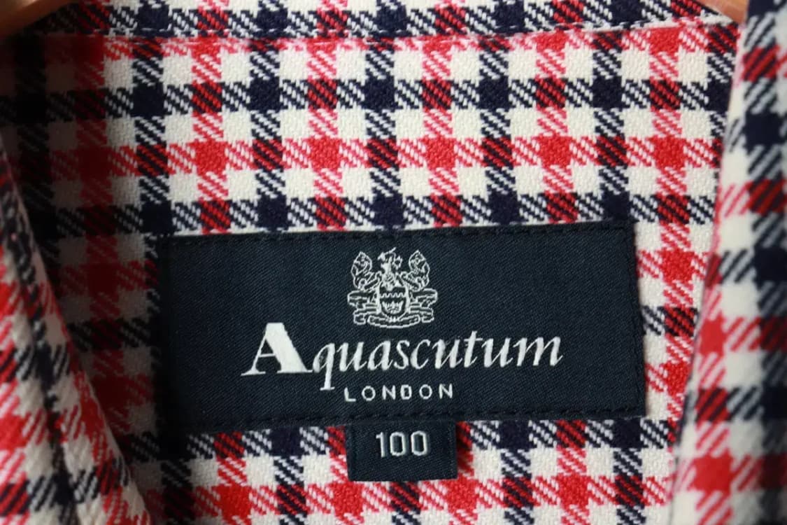 (L) 아쿠아스큐텀 셔츠 남방 패턴 플란넬 레드 겨울용 기모-168EF 상품이미지5