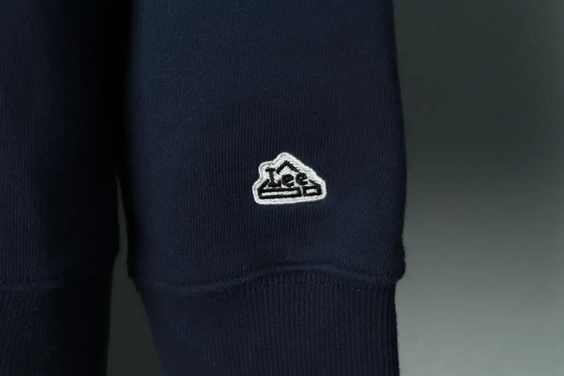 (M-L) 리 후드티셔츠 빅로고 네이비-168F0 상품이미지5