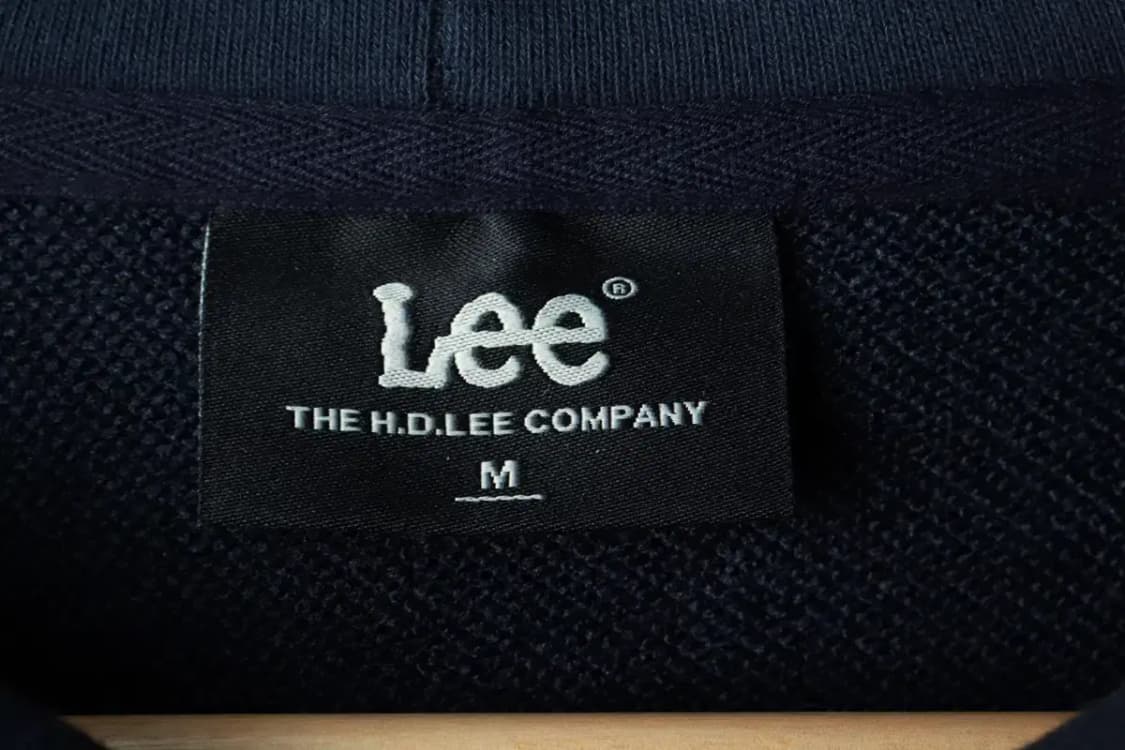 (M-L) 리 후드티셔츠 빅로고 네이비-168F0 상품이미지6