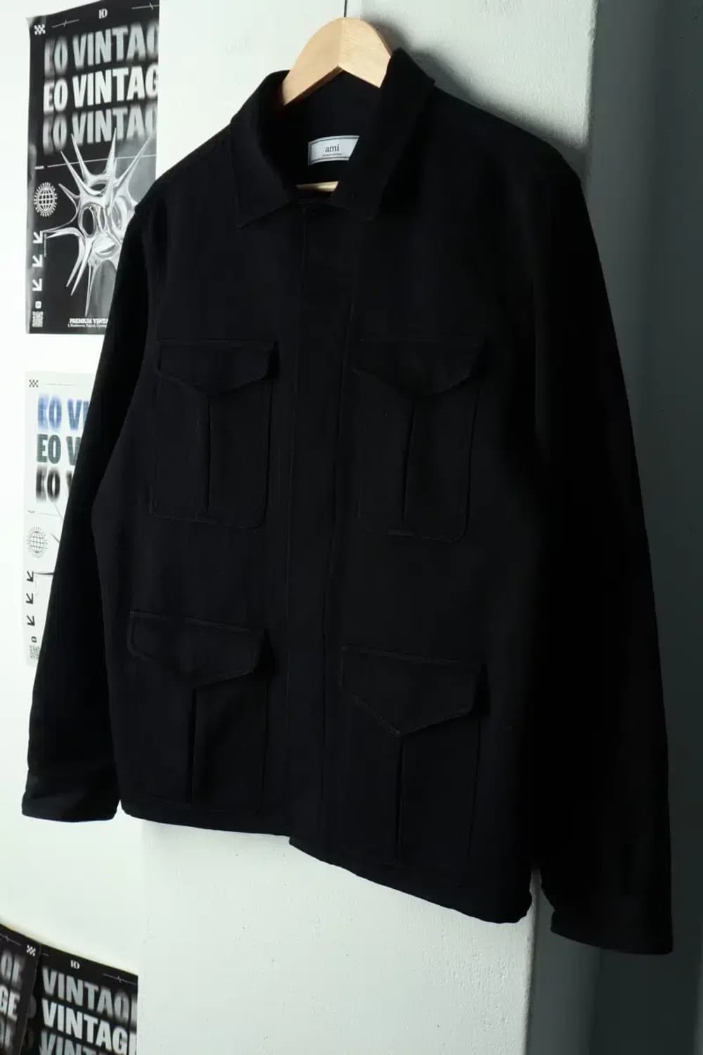 (F) 아미 집업 바람막이 점퍼자켓 블루종 블랙 한정판-168F2 상품이미지1