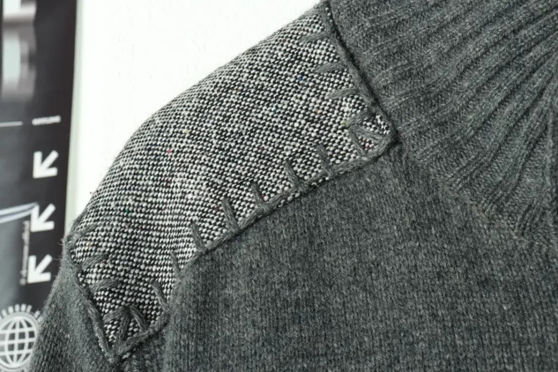 (L-XL) 빈폴 집업 바람막이 점퍼자켓 니트 그레이 내피-168F3 상품이미지6