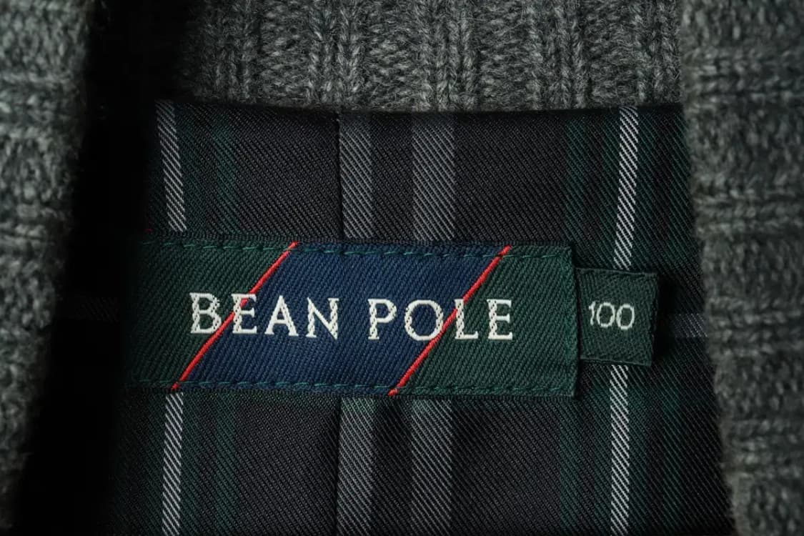 (L-XL) 빈폴 집업 바람막이 점퍼자켓 니트 그레이 내피-168F3 상품이미지7