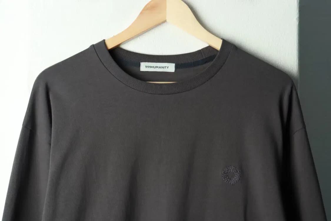 (L-XL) 휴머니티 긴팔티셔츠 루즈핏 차콜 올드스쿨-168F5 상품이미지3