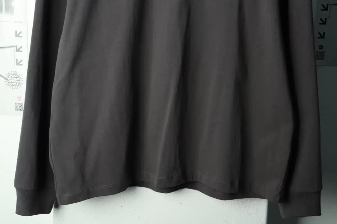 (L-XL) 휴머니티 긴팔티셔츠 루즈핏 차콜 올드스쿨-168F5 상품이미지4