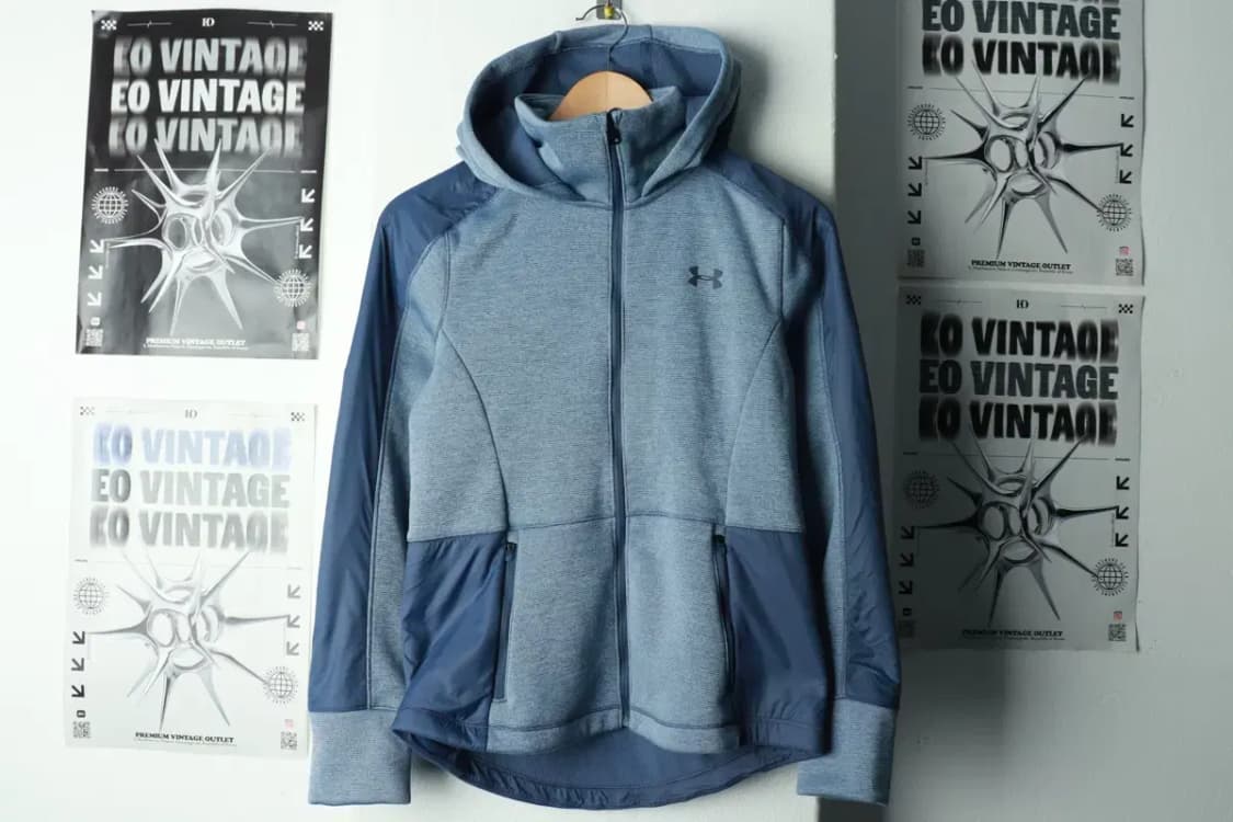 W(S) 언더아머 후드집업 기능성 기모 블루 방한 겨울용-168F6 상품이미지2