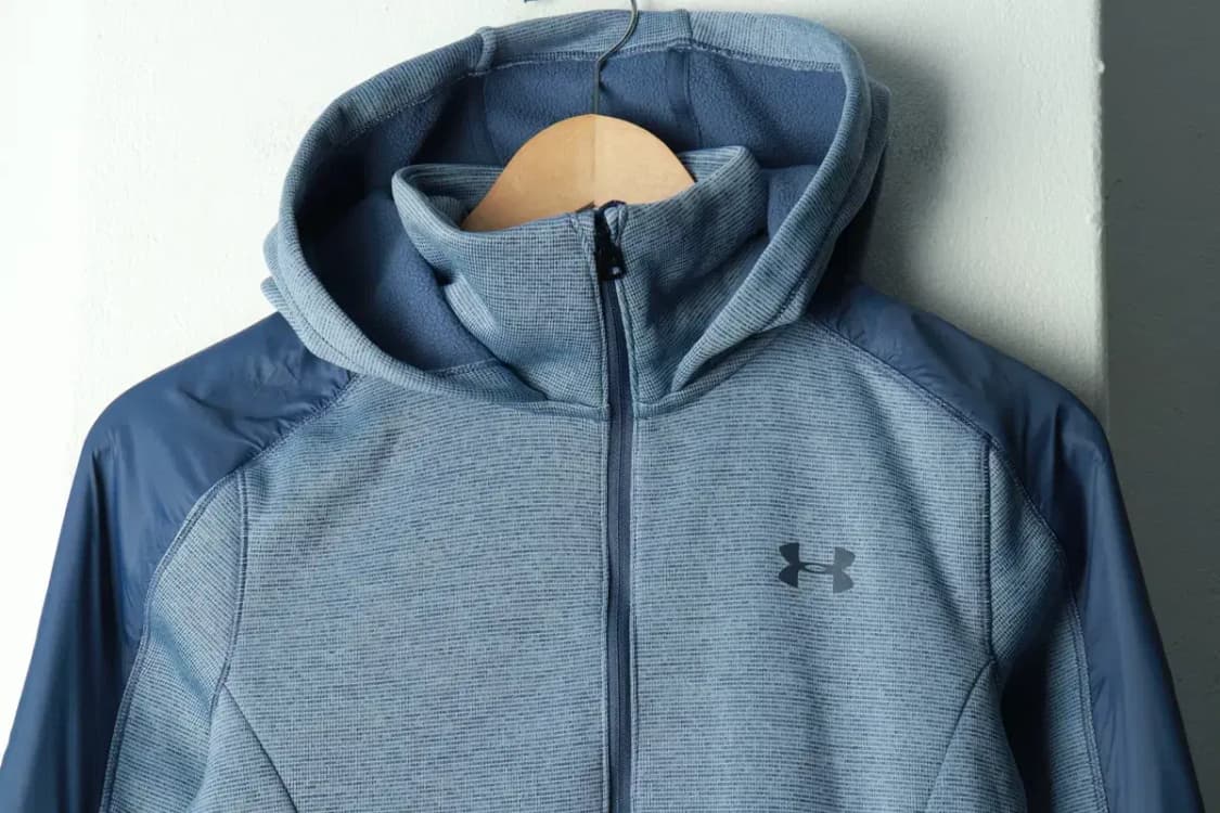 W(S) 언더아머 후드집업 기능성 기모 블루 방한 겨울용-168F6 상품이미지3