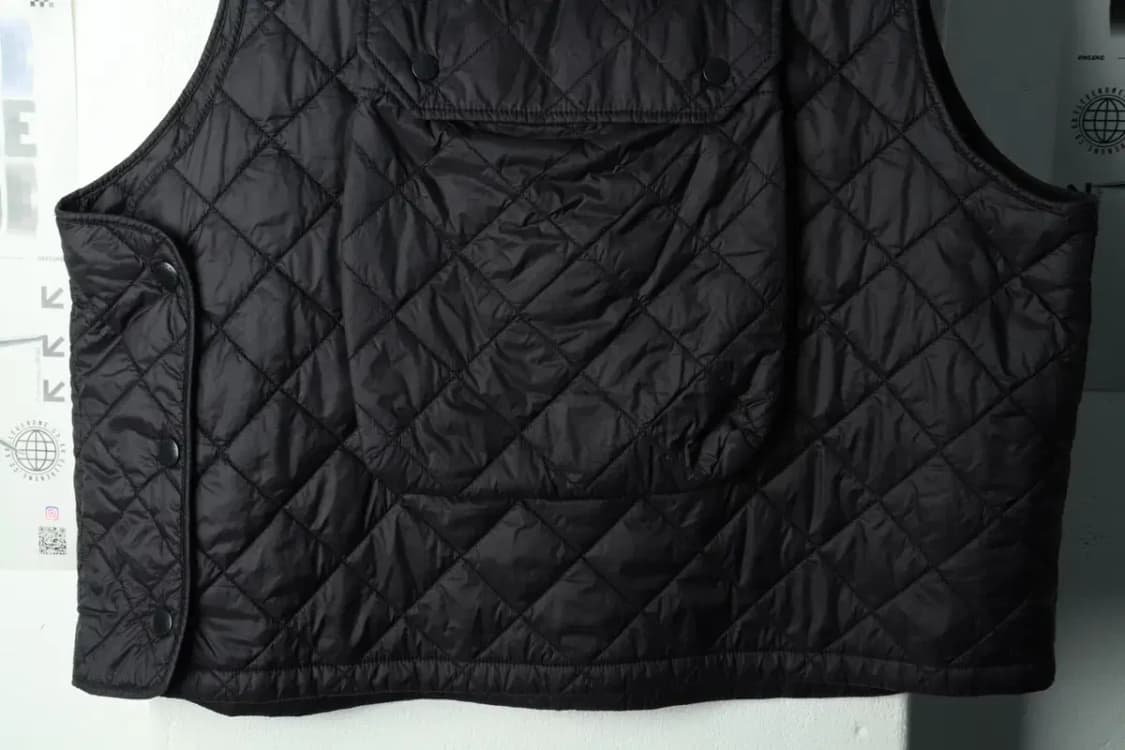 (XL-2XL) 바버 패딩 점퍼자켓 조끼 퀄팅 블랙-168F7 상품이미지4