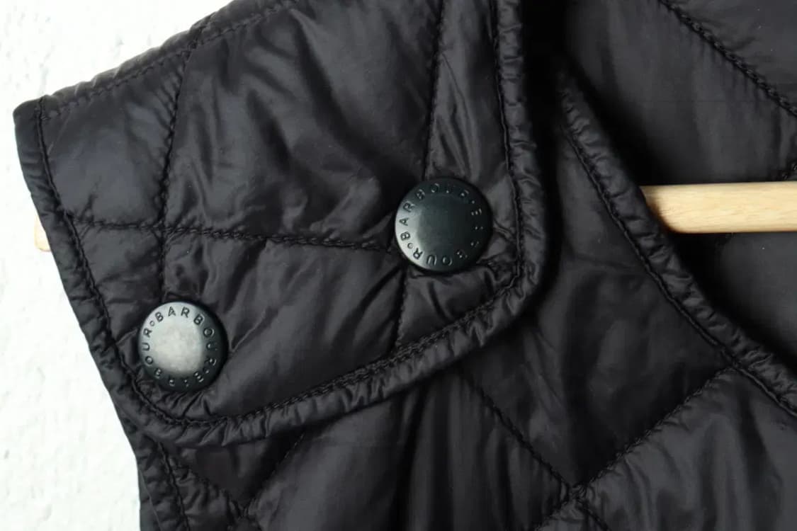 (XL-2XL) 바버 패딩 점퍼자켓 조끼 퀄팅 블랙-168F7 상품이미지5