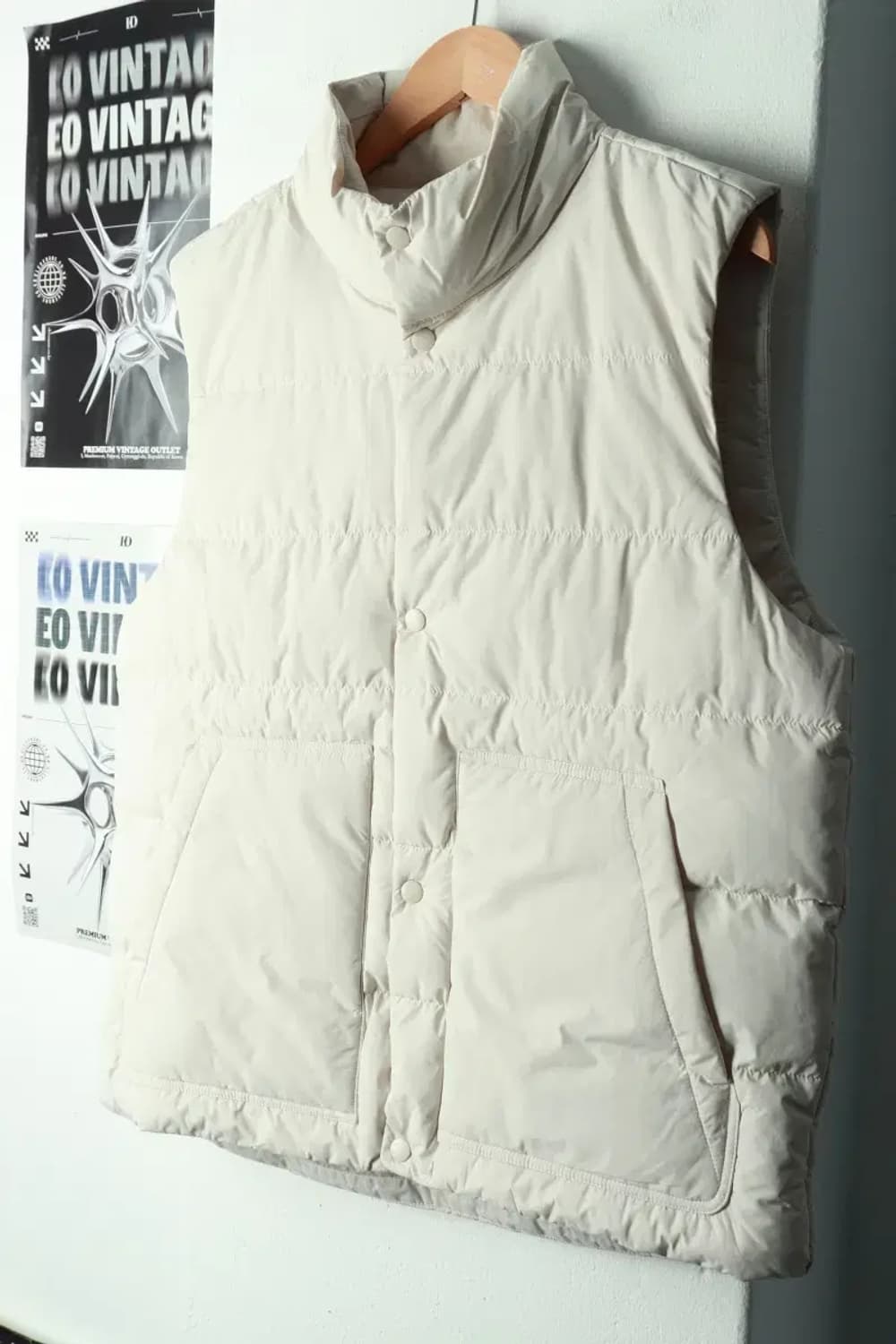 (XL) 탑텐 패딩 점퍼자켓 조끼 베이지-168FA 상품이미지1