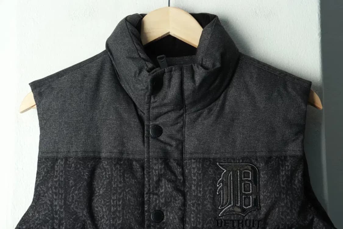 (S) MLB 엠엘비 패딩 점퍼자켓 사용감 조끼 디트로이트-168FB 상품이미지3