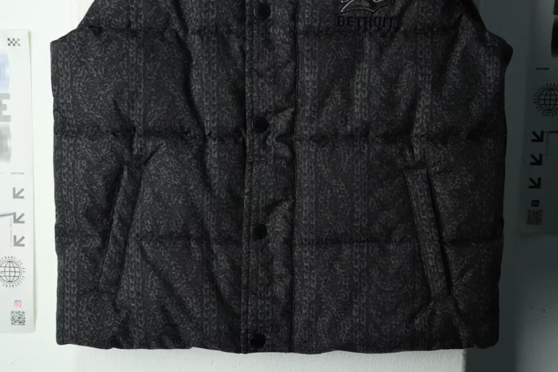 (S) MLB 엠엘비 패딩 점퍼자켓 사용감 조끼 디트로이트-168FB 상품이미지4