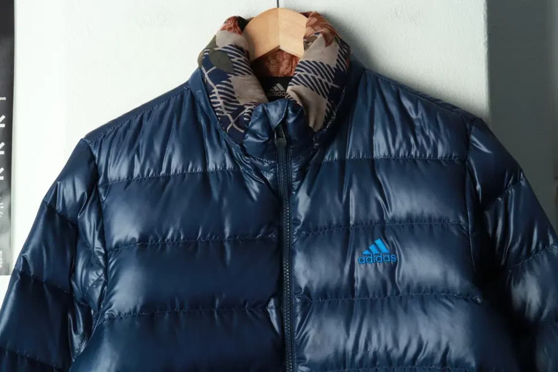 (M) 아디다스 패딩 점퍼자켓 커스텀 경량 구스다운 블루-16901 상품이미지4
