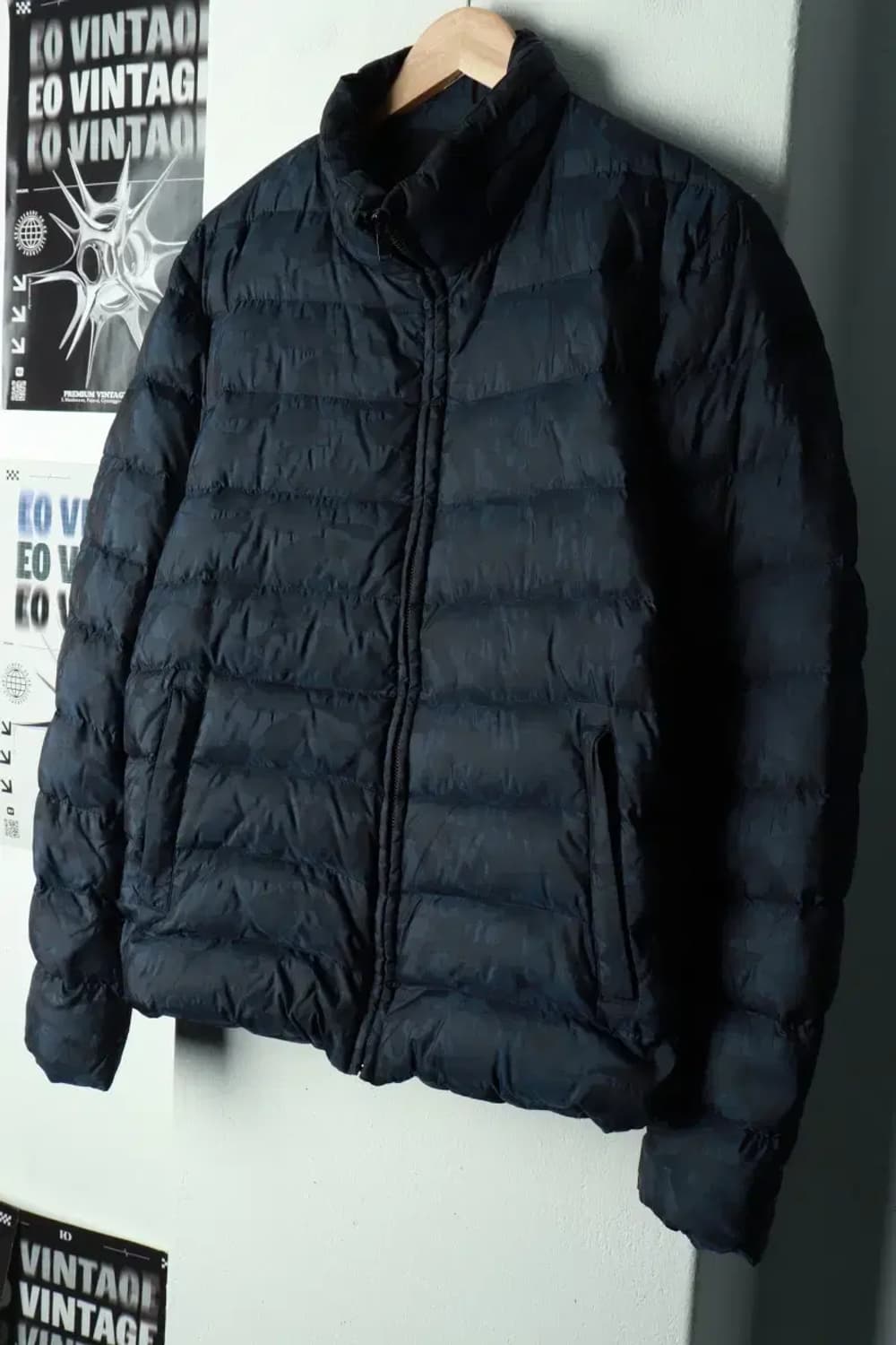 (XL) 시스템 패딩 점퍼자켓 한섬 카모 구스다운 이태리-16905 상품이미지1