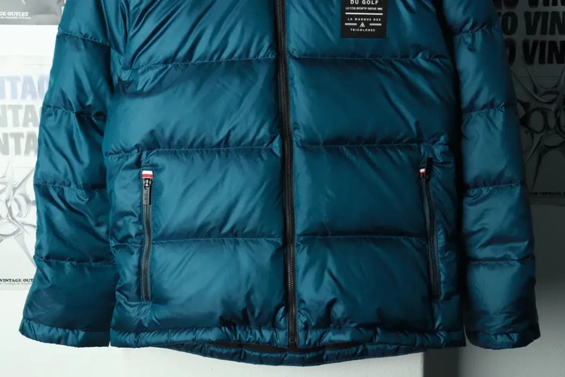 (M-L) 르꼬끄 패딩 점퍼자켓 구스다운 기모 블루 올드스쿨-16906 상품이미지5