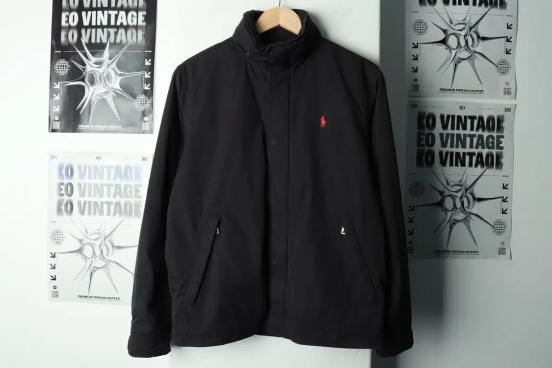 (S-M) 폴로 랄프로렌 패딩 점퍼자켓 블랙 기모 레드포니-16907 상품이미지2