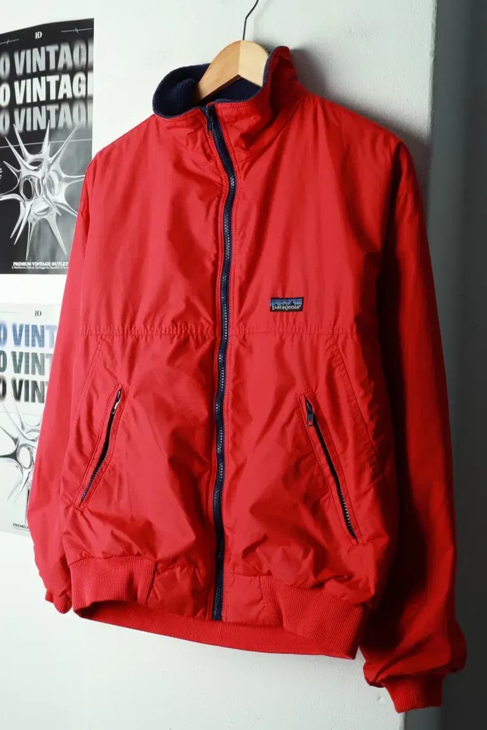 (S-M) 파타고니아 패딩 점퍼자켓 80년대 봄버 레드 기모-16908 상품이미지1